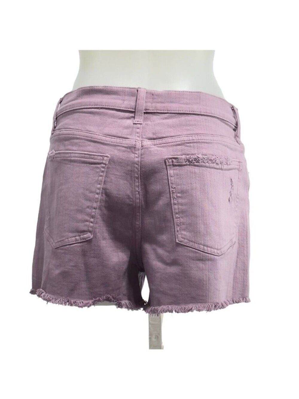 Pistola Womens Lavender Distressed Denim Shorts With Frayed Hem Size 30 - Picture 2 of 10